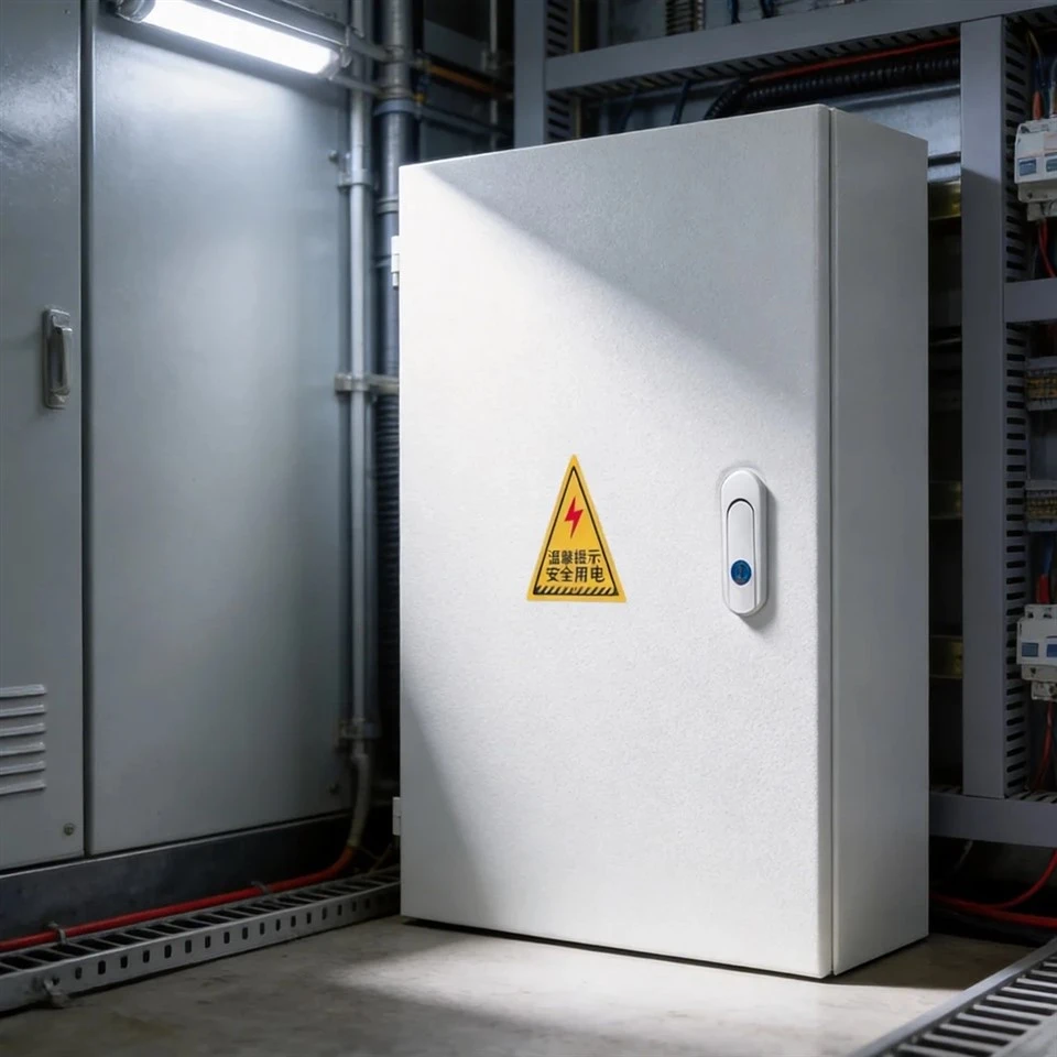 Gabinete de instrumento elétrico montado na parede da caixa de distribuição de metal